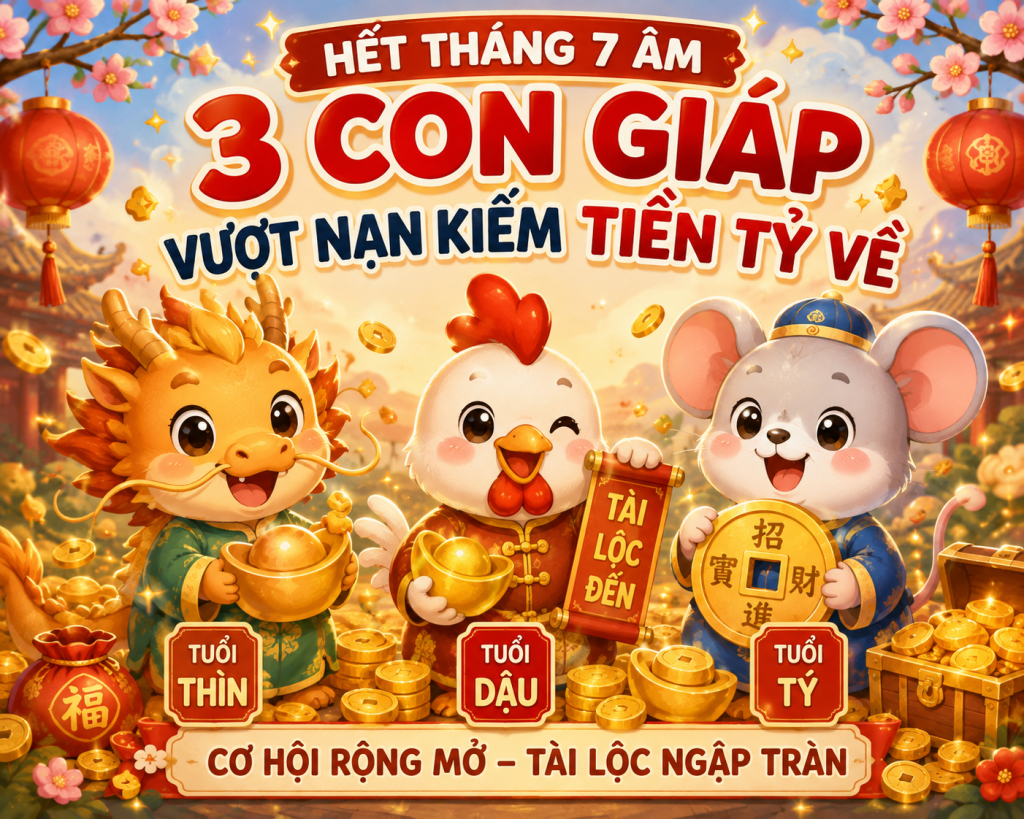 3 con giáp kiếm tiền sau tháng 7 Âm
